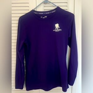 Purple Under Armour athletic top